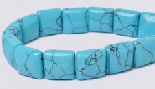 Turquoise (Imitation #2) 10x10 2-Hole (16" strand)