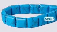 Turquoise (Imitation) 10x10 2-Hole (16" strand)