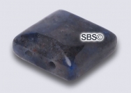 Dumorite 10x10 2-Hole Gemstone Beads (12)