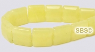 Olive Jade 10x10 2-Hole Gemstone Beads (16" strand)