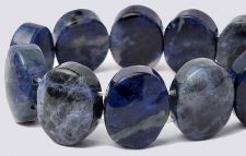 Sodalite 12x15 2-Hole Gemstone Beads (16" strand)