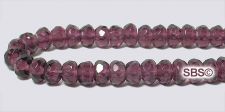 5mm Gemstone Fire Polished Beads - Amethyst