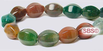 Gemstone Beads - 6x8 6-Sided Beads