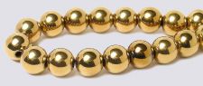 Gold Magnetic Beads - 6mm Round