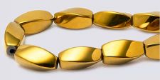 Gold Magnetic Beads HIGH POWER - 5x12mm 4-sided Twist