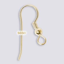 French Ear Wires - Gold Plated (72 pair)