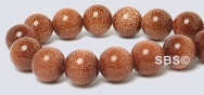 Goldstone Gemstone Beads - 8mm Round