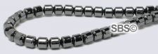 Hematite Beads 3x3 Drum (non-magnetic)