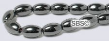 Hematite Beads 5x8 Rice (non-magnetic)
