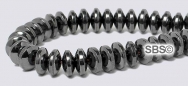 Hematite Beads 6mm Rondel (non-magnetic)
