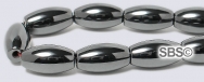 Hematite Beads 6x12 Rice (non-magnetic)