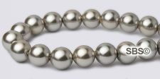 High Power Pearl Magnetic Hematite Beads 6mm - Champagne