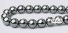 High Power Pearl Magnetic Hematite Beads 6mm - Oyster