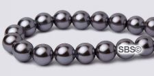 High Power Pearl Magnetic Hematite Beads 6mm - Purple Smoke