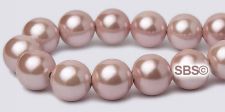High Power Pearl Magnetic Hematite Beads 8mm - Light Pink