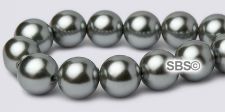 High Power Pearl Magnetic Hematite Beads 8mm - Oyster