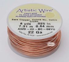 Wrapping Wire 22 gauge bare Copper 8 yards