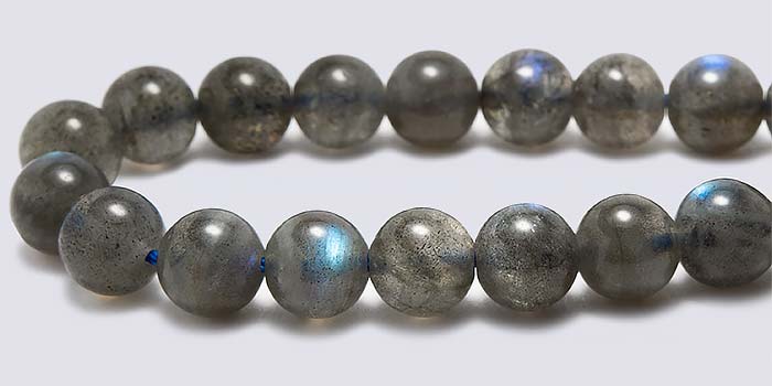 Labradorite Beads - 6mm Round | (Smooth u0026 High Polished for Jewelry Making)