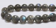 Labradorite Gemstone Beads - 6mm Round