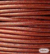 Leather Round Cord (2mm) "Copper"