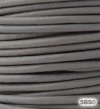 Leather Round Cord (2mm) "Grey"