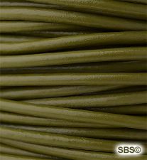 Leather Round Cord (2mm) "Olive"