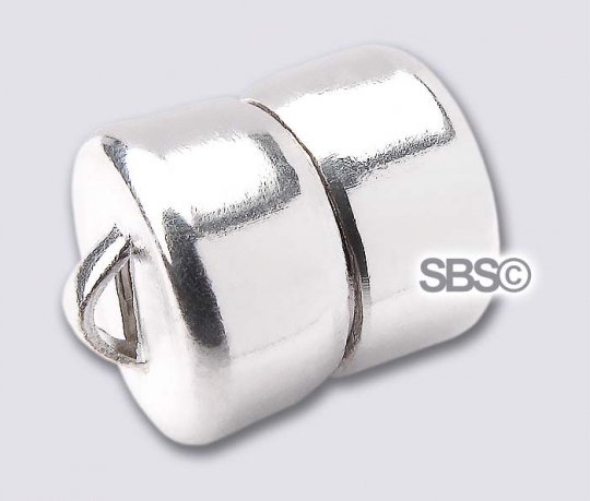 Large Silver Pumpkin Magnetic Bracelet Clasp Neodymium (CK-034)