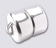 8mm MAG-LOK Magnetic Jewelry Clasp - Silver Plated - 1 set