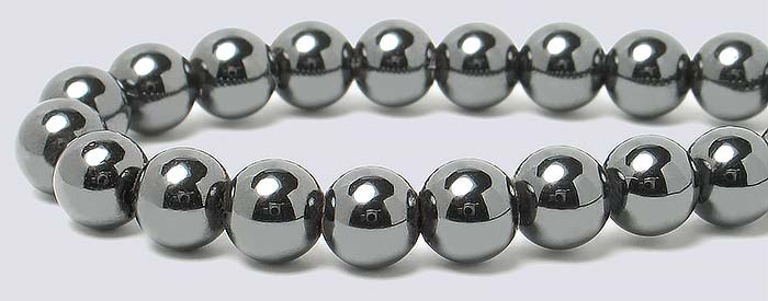 Magnetic Hematite 4mm Beads (10 strands) AAA Grade