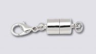 6mm Magnetic Clasp Converter (1 set) Silver Plate