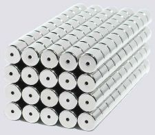 7mm x 7mm Magnetic Tube/Cylinder Clasp Silver (100)
