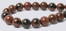 Mahogany Obsidian Gemstone Beads - 6mm Round