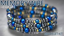 Memory Wire HEMATITE Bracelet Kit