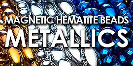Magnetic Hematite Beads - Metallic