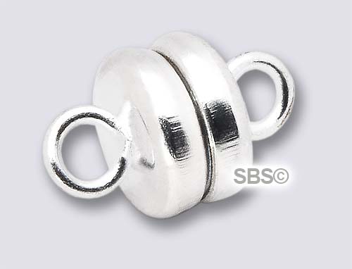 2x Strong 6mm Ball Magnetic Necklace Clasps, Silver Tone Magnetic Bracelet  Magnetic Closure, Magnetic Fastener D228 
