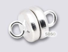 6mm MINI Magnetic Clasp "Silver Plate" (1 set)