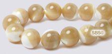 Mother of Pearl Beads - 8mm Round Natural