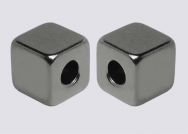 6mm x 6mm Magnetic CUBE Clasp Hematite Color (1)