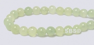 New Chinese Jade Gemstone Beads - 4mm Round