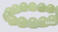 New Chinese Jade Gemstone Beads - 8mm Round
