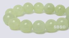 New Chinese Jade Gemstone Beads - 8mm Round