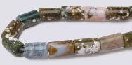 Ocean Jasper Gemstone Beads - 5mm x 8mm Tube