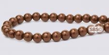 Pearl Magnetic Hematite Beads 4mm - Cocoa