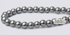 Pearl Magnetic Hematite Beads 4mm - Oyster