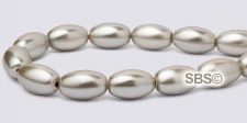 Pearl Magnetic Hematite Beads 5x8mm Rice - Champagne