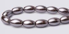 Pearl Magnetic Hematite Beads 5x8mm Rice - Purple Smoke