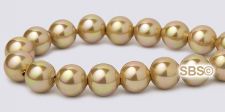 Pearl Magnetic Hematite Beads 6mm - Golden Luster