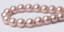 Pearl Magnetic Hematite Beads 6mm - Light Pink