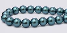 Pearl Magnetic Hematite Beads 6mm - Viridian