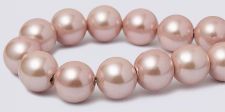 Pearl Magnetic Hematite Beads 8mm - Light Pink